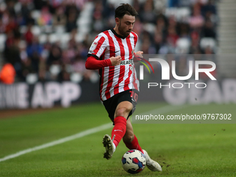 Sunderland's Patrick Roberts during the Sky Bet Championship match between Sunderland and Luton Town at the Stadium Of Light, Sunderland on...