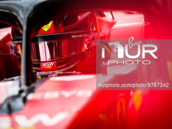 55 SAINZ Carlos (spa), Scuderia Ferrari SF-23, action during the Formula 1 STC Saudi Arabian Grand Prix 2023, 2nd round of the 2023 Formula...