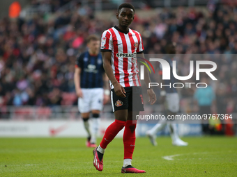 Sunderland's Abdoullah BA during the Sky Bet Championship match between Sunderland and Luton Town at the Stadium Of Light, Sunderland on Sat...