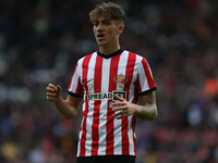 Sunderland's Jack Clarke during the Sky Bet Championship match between Sunderland and Luton Town at the Stadium Of Light, Sunderland on Satu...