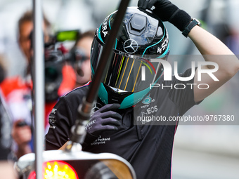 Mercedes AMG F1 Team mechanic during the Formula 1 STC Saudi Arabian Grand Prix 2023, 2nd round of the 2023 Formula One World Championship f...