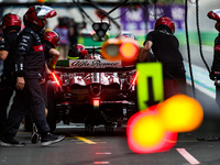 77 BOTTAS Valtteri (fin), Alfa Romeo F1 Team Stake C43, action pitstop during the Formula 1 STC Saudi Arabian Grand Prix 2023, 2nd round of...