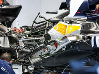 Scuderia AlphaTauri AT04, mechanical detail of the engine, gearbox and electronic system in the garage during the Formula 1 STC Saudi Arabia...