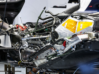 Scuderia AlphaTauri AT04, mechanical detail of the engine, gearbox and electronic system in the garage during the Formula 1 STC Saudi Arabia...