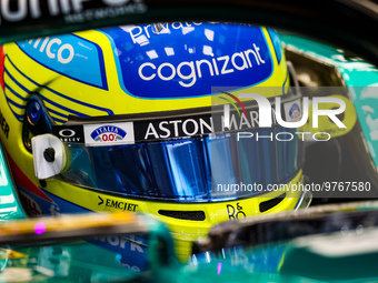 14 ALONSO Fernando (spa), Aston Martin F1 Team AMR23, action during the Formula 1 STC Saudi Arabian Grand Prix 2023, 2nd round of the 2023 F...