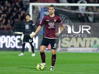 Emil Bohinen of US Salernitana during the Serie A match between US Salernitana and Bologna FC at Stadio Arechi, Salerno, Italy on March 18,...