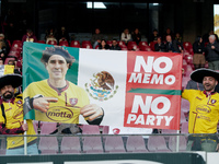 Supporters of Guillermo Ochoa of US Salernitana during the Serie A match between US Salernitana and Bologna FC at Stadio Arechi, Salerno, It...