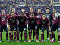 US Salernitana line up during the Serie A match between US Salernitana and Bologna FC at Stadio Arechi, Salerno, Italy on March 18, 2023.  (