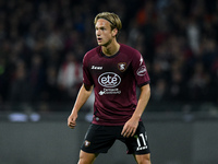 Erik Botheim of US Salernitana looks on during the Serie A match between US Salernitana and Bologna FC at Stadio Arechi, Salerno, Italy on M...