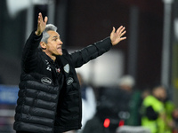 Paulo Sousa manager of US Salernitana gestures during the Serie A match between US Salernitana and Bologna FC at Stadio Arechi, Salerno, Ita...