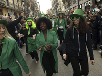 Madrid celebrates St Patrick?s day with a massive parade composed of 300 pipers on 18th March, 2023. (