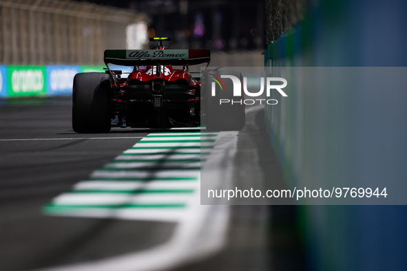 24 ZHOU Guanyu (chi), Alfa Romeo F1 Team Stake C43, action during the Formula 1 STC Saudi Arabian Grand Prix 2023, 2nd round of the 2023 For...