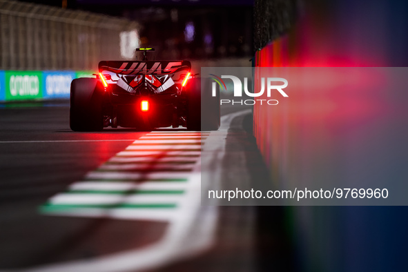 27 HULKENBERG Nico (ger), Haas F1 Team VF-23 Ferrari, action during the Formula 1 STC Saudi Arabian Grand Prix 2023, 2nd round of the 2023 F...