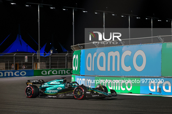 18 STROLL Lance (can), Aston Martin F1 Team AMR23, action during the Formula 1 STC Saudi Arabian Grand Prix 2023, 2nd round of the 2023 Form...