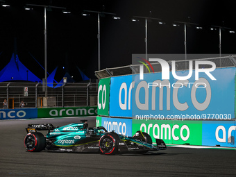 18 STROLL Lance (can), Aston Martin F1 Team AMR23, action during the Formula 1 STC Saudi Arabian Grand Prix 2023, 2nd round of the 2023 Form...