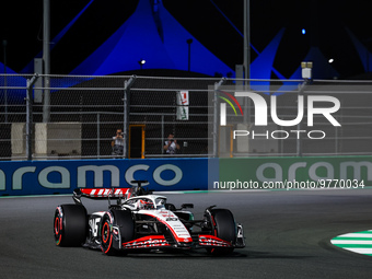 20 MAGNUSSEN Kevin (den), Haas F1 Team VF-23 Ferrari, action during the Formula 1 STC Saudi Arabian Grand Prix 2023, 2nd round of the 2023 F...