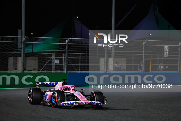 31 OCON Esteban (fra), Alpine F1 Team A523, action during the Formula 1 STC Saudi Arabian Grand Prix 2023, 2nd round of the 2023 Formula One...