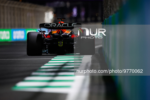 01 VERSTAPPEN Max (nld), Red Bull Racing RB19, action during the Formula 1 STC Saudi Arabian Grand Prix 2023, 2nd round of the 2023 Formula...