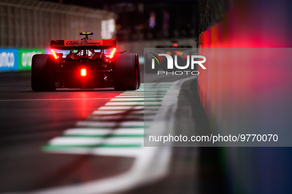 24 ZHOU Guanyu (chi), Alfa Romeo F1 Team Stake C43, action during the Formula 1 STC Saudi Arabian Grand Prix 2023, 2nd round of the 2023 For...