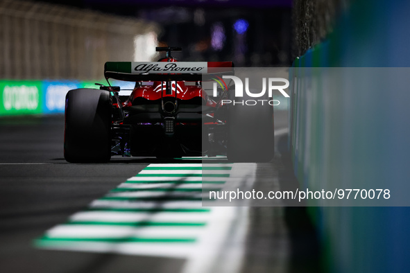 77 BOTTAS Valtteri (fin), Alfa Romeo F1 Team Stake C43, action during the Formula 1 STC Saudi Arabian Grand Prix 2023, 2nd round of the 2023...