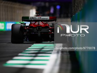 77 BOTTAS Valtteri (fin), Alfa Romeo F1 Team Stake C43, action during the Formula 1 STC Saudi Arabian Grand Prix 2023, 2nd round of the 2023...