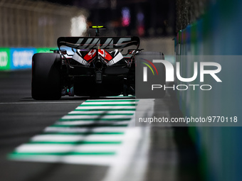 27 HULKENBERG Nico (ger), Haas F1 Team VF-23 Ferrari, action during the Formula 1 STC Saudi Arabian Grand Prix 2023, 2nd round of the 2023 F...