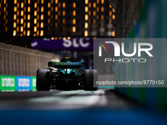 14 ALONSO Fernando (spa), Aston Martin F1 Team AMR23, action during the Formula 1 STC Saudi Arabian Grand Prix 2023, 2nd round of the 2023 F...