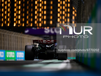 63 RUSSELL George (gbr), Mercedes AMG F1 Team W14, action during the Formula 1 STC Saudi Arabian Grand Prix 2023, 2nd round of the 2023 Form...