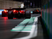 55 SAINZ Carlos (spa), Scuderia Ferrari SF-23, action during the Formula 1 STC Saudi Arabian Grand Prix 2023, 2nd round of the 2023 Formula...