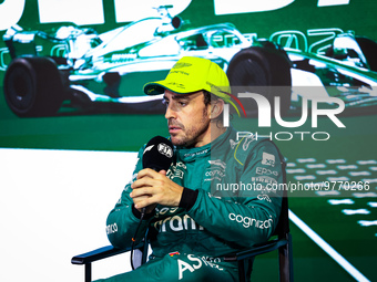 ALONSO Fernando (spa), Aston Martin F1 Team AMR23, portrait during the Formula 1 STC Saudi Arabian Grand Prix 2023, 2nd round of the 2023 Fo...