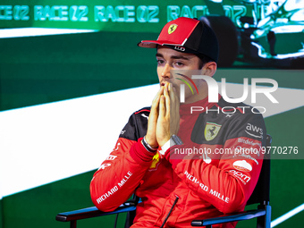 LECLERC Charles (mco), Scuderia Ferrari SF-23, portrait during the Formula 1 STC Saudi Arabian Grand Prix 2023, 2nd round of the 2023 Formul...