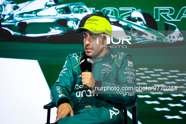 ALONSO Fernando (spa), Aston Martin F1 Team AMR23, portrait during the Formula 1 STC Saudi Arabian Grand Prix 2023, 2nd round of the 2023 Fo...