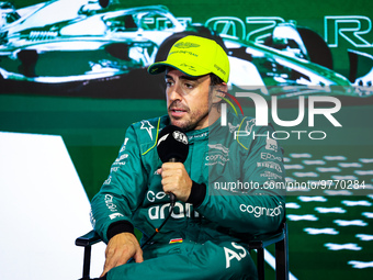 ALONSO Fernando (spa), Aston Martin F1 Team AMR23, portrait during the Formula 1 STC Saudi Arabian Grand Prix 2023, 2nd round of the 2023 Fo...