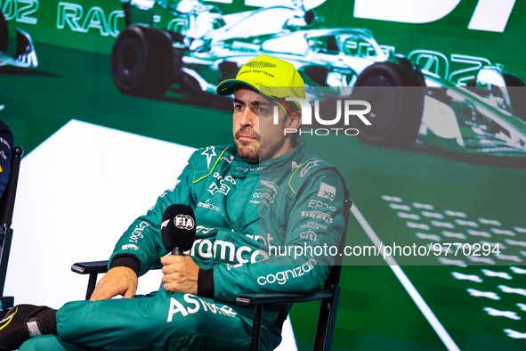 ALONSO Fernando (spa), Aston Martin F1 Team AMR23, portrait during the Formula 1 STC Saudi Arabian Grand Prix 2023, 2nd round of the 2023 Fo...