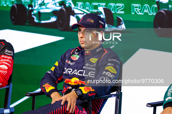 PEREZ Sergio (mex), Red Bull Racing RB19, portrait during the Formula 1 STC Saudi Arabian Grand Prix 2023, 2nd round of the 2023 Formula One...