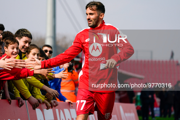 Marco D'Alessandro (#77 AC Monza) during AC Monza against US Cremonese, Serie A, at U-Power Stadium in Monza on March, 18th 2023. 