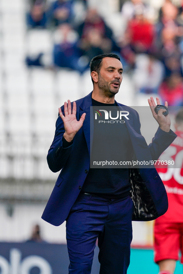 Raffaele Palladino, Head Coach (AC Monza) during AC Monza against US Cremonese, Serie A, at U-Power Stadium in Monza on March, 18th 2023. 