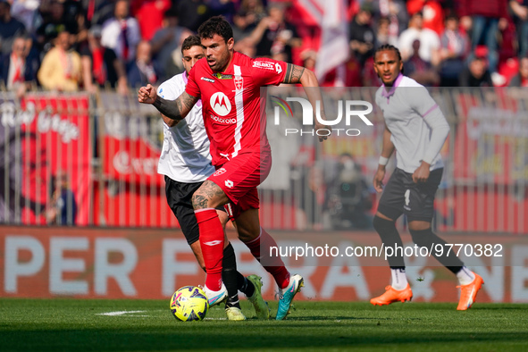 Andrea Petagna (#37 AC Monza) during AC Monza against US Cremonese, Serie A, at U-Power Stadium in Monza on March, 18th 2023. 