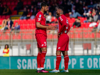 Pablo Mari (#3 AC Monza) and Armando Izzo (#55 AC Monza) during AC Monza against US Cremonese, Serie A, at U-Power Stadium in Monza on March...