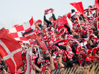 Team of AC Monza fans during AC Monza against US Cremonese, Serie A, at U-Power Stadium in Monza on March, 18th 2023. (