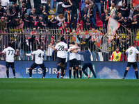 Daniel Ciofani (#9 Cremonese) goal celebrate during AC Monza against US Cremonese, Serie A, at U-Power Stadium in Monza on March, 18th 2023....