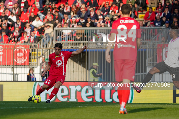 Filippo Ranocchia (#22 AC Monza) during AC Monza against US Cremonese, Serie A, at U-Power Stadium in Monza on March, 18th 2023. 