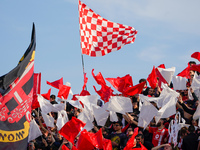 Team of AC Monza supporters during AC Monza against US Cremonese, Serie A, at U-Power Stadium in Monza on March, 18th 2023. (