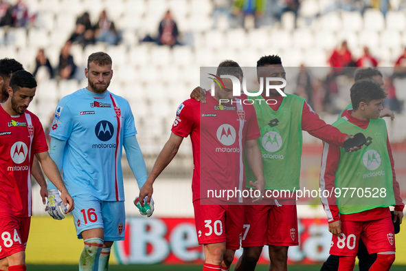 Carlos Augusto (#30 AC Monza) thanks fans during AC Monza against US Cremonese, Serie A, at U-Power Stadium in Monza on March, 18th 2023. 