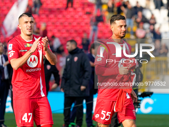 Dany Mota (#47 AC Monza) and Armando Izzo (#55 AC Monza) during AC Monza against US Cremonese, Serie A, at U-Power Stadium in Monza on March...