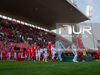 Team of AC Monza during AC Monza against US Cremonese, Serie A, at U-Power Stadium in Monza on March, 18th 2023. (