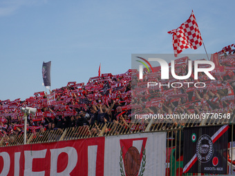 Team of AC Monza supporters during AC Monza against US Cremonese, Serie A, at U-Power Stadium in Monza on March, 18th 2023. (