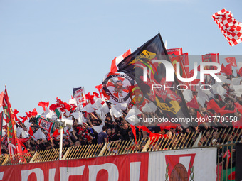 Team of AC Monza fans during AC Monza against US Cremonese, Serie A, at U-Power Stadium in Monza on March, 18th 2023. (