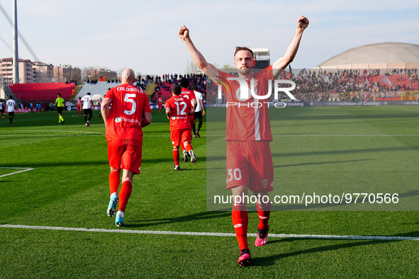 Carlos Augusto (#30 AC Monza) goal celebrate during AC Monza against US Cremonese, Serie A, at U-Power Stadium in Monza on March, 18th 2023....