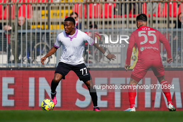 David Okereke (#77 Cremonese) during AC Monza against US Cremonese, Serie A, at U-Power Stadium in Monza on March, 18th 2023. 